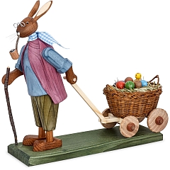 Easter Hare grandpa with small eggs