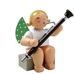 Angel with Bassoon, sitting