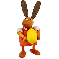 Easter Bunny with egg, red small
