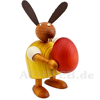 Easter Bunny with egg, yellow largely