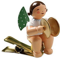 Angel with cymbals on clip