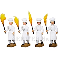 Four baker-associate with torch