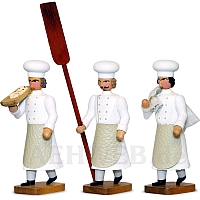 Three baker masters with Christstollen slidegate valve