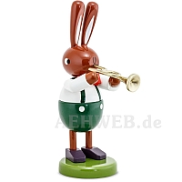 Easter bunny with trumpet large