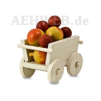 Handwagen mit Äpfeln