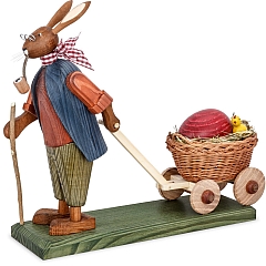 Easter Hare Grandpa with large egg