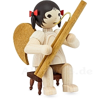 Angel with bassoon - stained