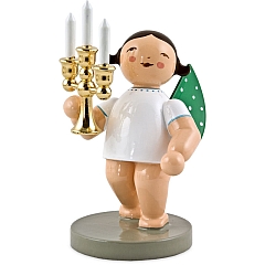 Candle Bearer with golden Candelabra