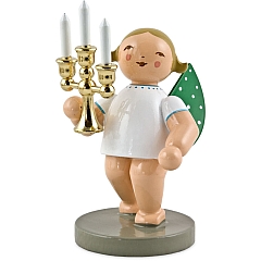 Candle Bearer with golden Candelabra