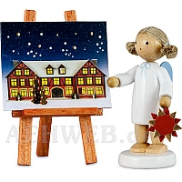 Angel with star and advent calendar