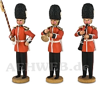 Three musicians of the Queens Guard
