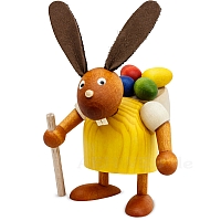 Easter Bunny with backpack, yellow