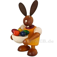 Big bunny with Easter eggs, yellow