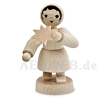 Girl with gingerbread natural wood