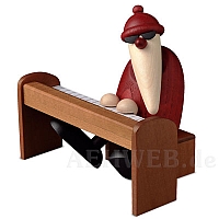 Santa Claus at the piano brown
