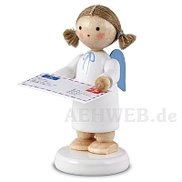 Angel with letter to Santa Claus
