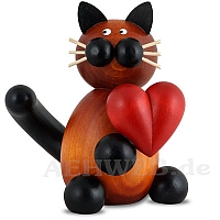 Cat Bommel with Heart