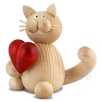 Katze Moritz mit Herz