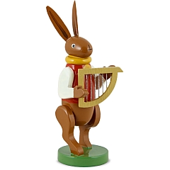 Bunny musician with harp