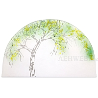 Glass pane with motiv Apple tree in the summer