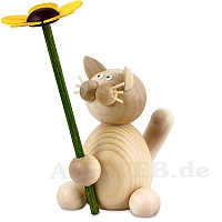 Cat Moritz with flower