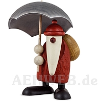 Santa Claus with umbrella