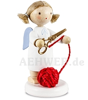 Angel with scissors and ball of wool