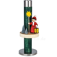 Candlestick green with Carolers