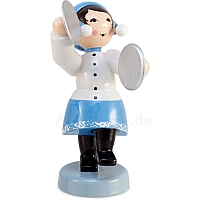 Winter musician girl with cymbals blue from Ulmik